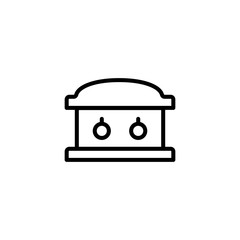 Funeral flat icon.