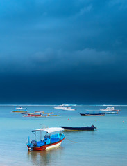 Storm on Bali island, Indonesia