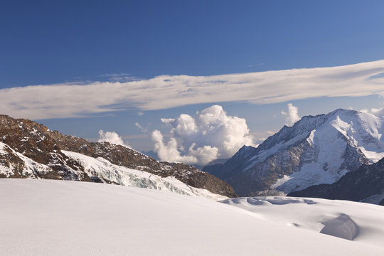 View from Jungfraujoch in Switzerland