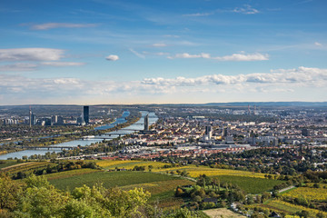 Wien Panorama im Herbst