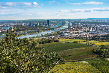 Wien Panorama im Herbst