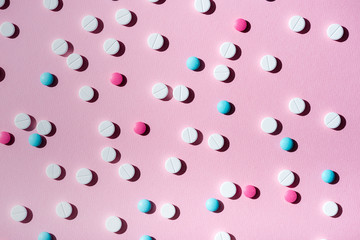 colorful medical tablets