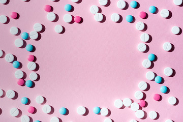 colorful medical tablets