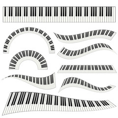 piano kayboard set illustration © draganm