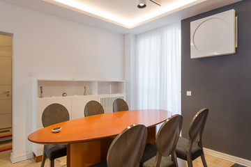 Interior of a dining room