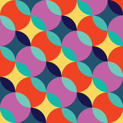 Retro seamless pattern with circles10