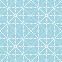 Fototapeta premium Light blue geometric ornament. Seamless pattern for web, textile and wallpapers