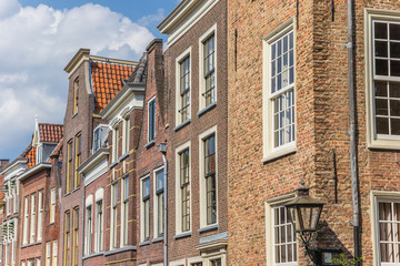Fototapeta na wymiar Old houses in the historic center of Leiden