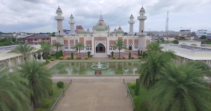 Aerial Drone Masjid Al Jamiah Al Fatoni  /Pattani Majid Architect art of islam
