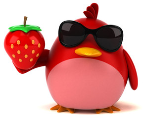 Red bird - 3D Illustration