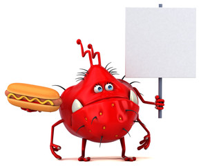 Fun germ - 3D Illustration