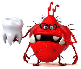 Fun germ - 3D Illustration