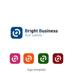 Creative abstract logo design template. Logo set, vector illustration.