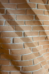 Architectural detail of bricks in building