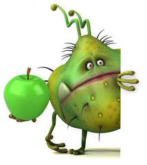 Fun germ - 3D Illustration