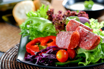 Salami sandwich