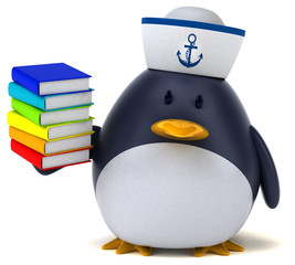 Fun penguin - 3D Illustration