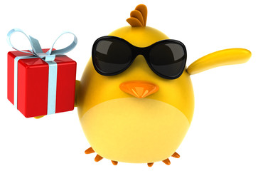 Yellow bird - 3D Illustration