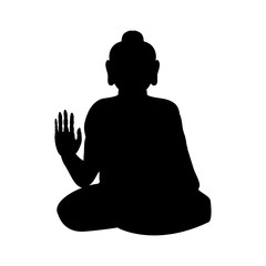 Buddha silhouette traditional religion spirituality