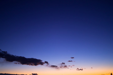 wonderful sky at sunset