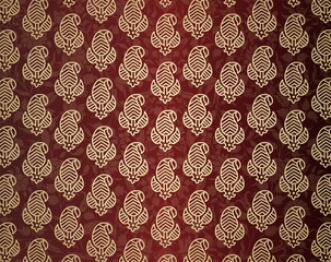 wedding card design, paisley floral pattern , India