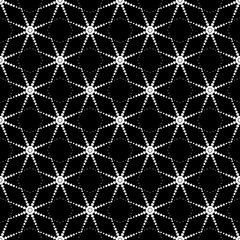 Vector seamless texture: endless abstract monochrome geometric pattern.