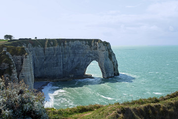 Das große Felsentor an der Steilküste Etretat