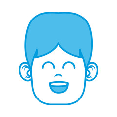 Obraz na płótnie Canvas Funny boy face icon vector illustration graphic design
