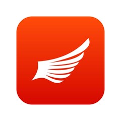 Wing icon digital red