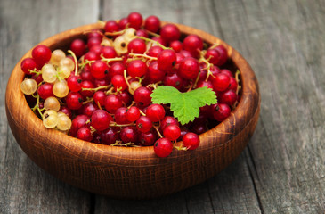 Bowl with red currant