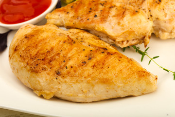 Roasted chicken breast