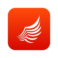 Wing icon digital red