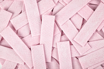 Abstract background from chewing gum plates