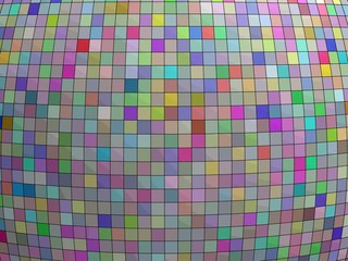 detail kleurige disco bol