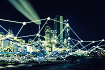 Communication network and modern factory.
