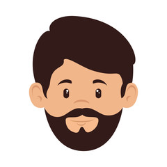 young man head avatar character