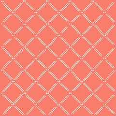 Naklejka premium girlt pink patternwith whitestripes and dots