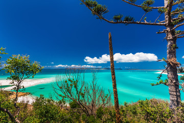 Famous Whitehaven Beach in the Whitsunday Islands, Queensland, Australia