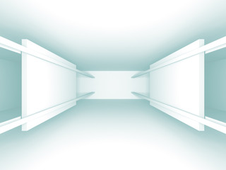 White Architecture Construction Modern Interior Background