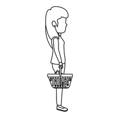 woman with shopping basket