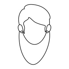 beautiful woman head avatar character