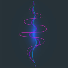 Vector digital music equalizer audio waves design template audio signal visualization signal illustration.