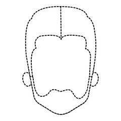 young man head avatar character