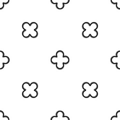 Slice of pepper pattern seamless black