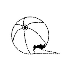 toy ball icon over white background vector illustration