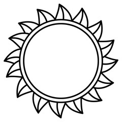Sun isolated symbol icon vector illustratino graphic design