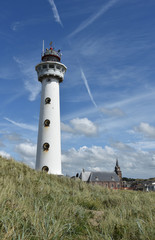 Fototapeta na wymiar Leuchtturm Speijk van Egmond aan Zee