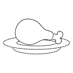 dish with chicken thigh