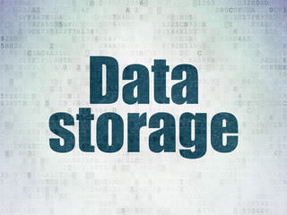 Data concept: Data Storage on Digital Data Paper background