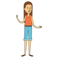 beautiful woman avatar character